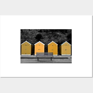 Bournemouth Beach Huts Dorset England Posters and Art